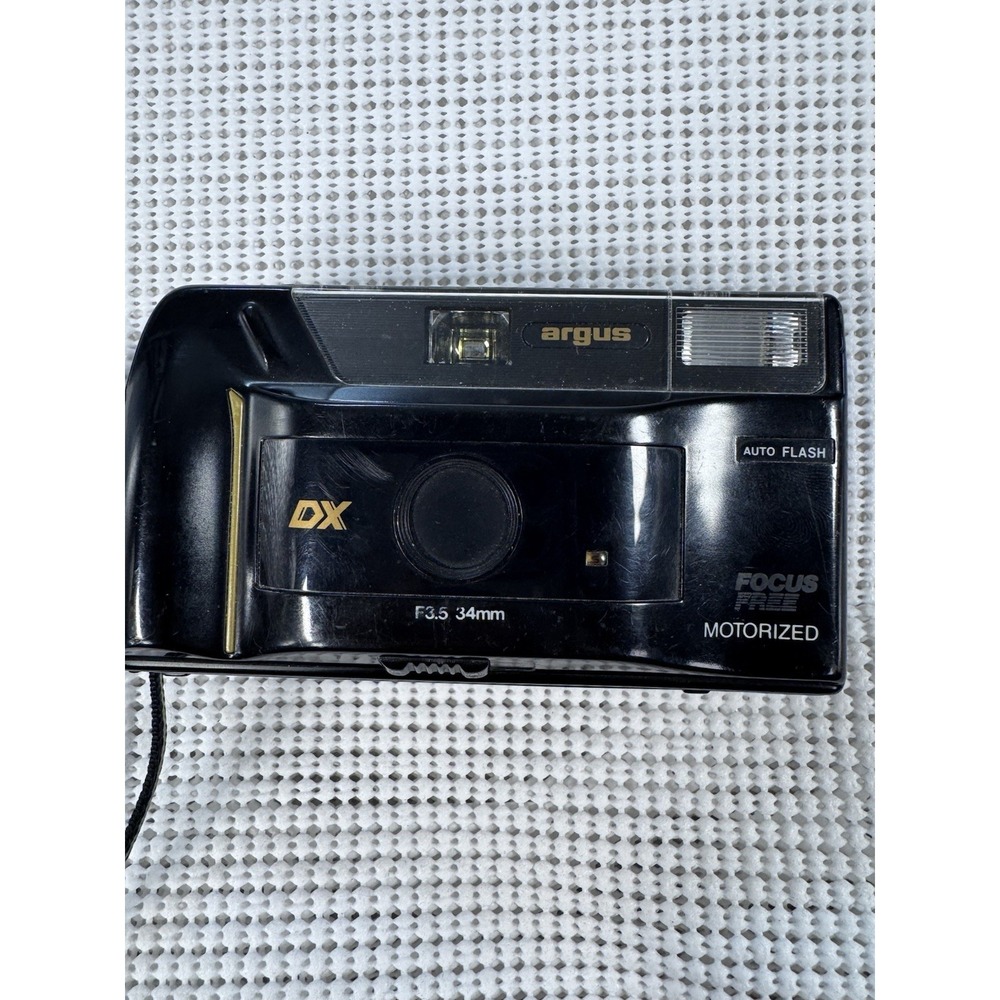 Argus G635 Quartz Date 35mm Film Camera Auto Flash Parts Repair f3.5 34mm Lens